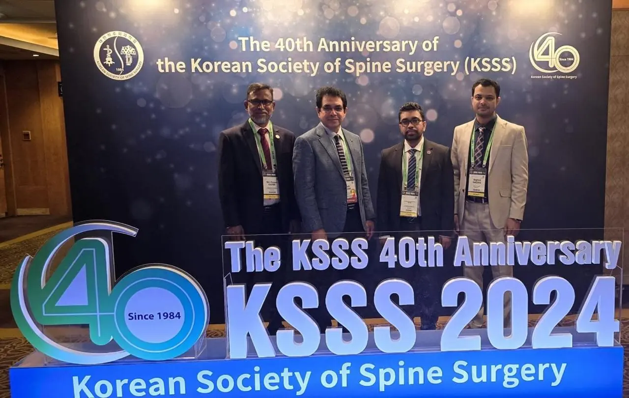 Dr Najmul Hasan at the Korean Society of Spine Surgery 40th Anniversary meeting in 2024