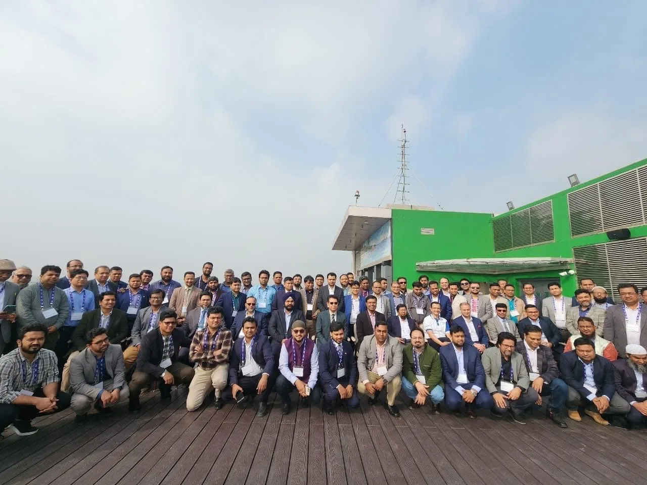 Dr Najmul Hasan with colleagues at a professional medical meeting